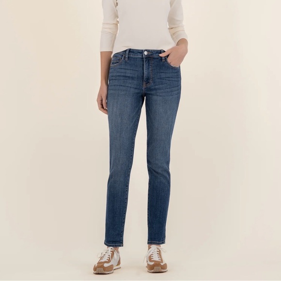 Kut from the Kloth High Rise Cathrine Fab Ab Boyfriend Denim Jeans - Picture 3 of 16